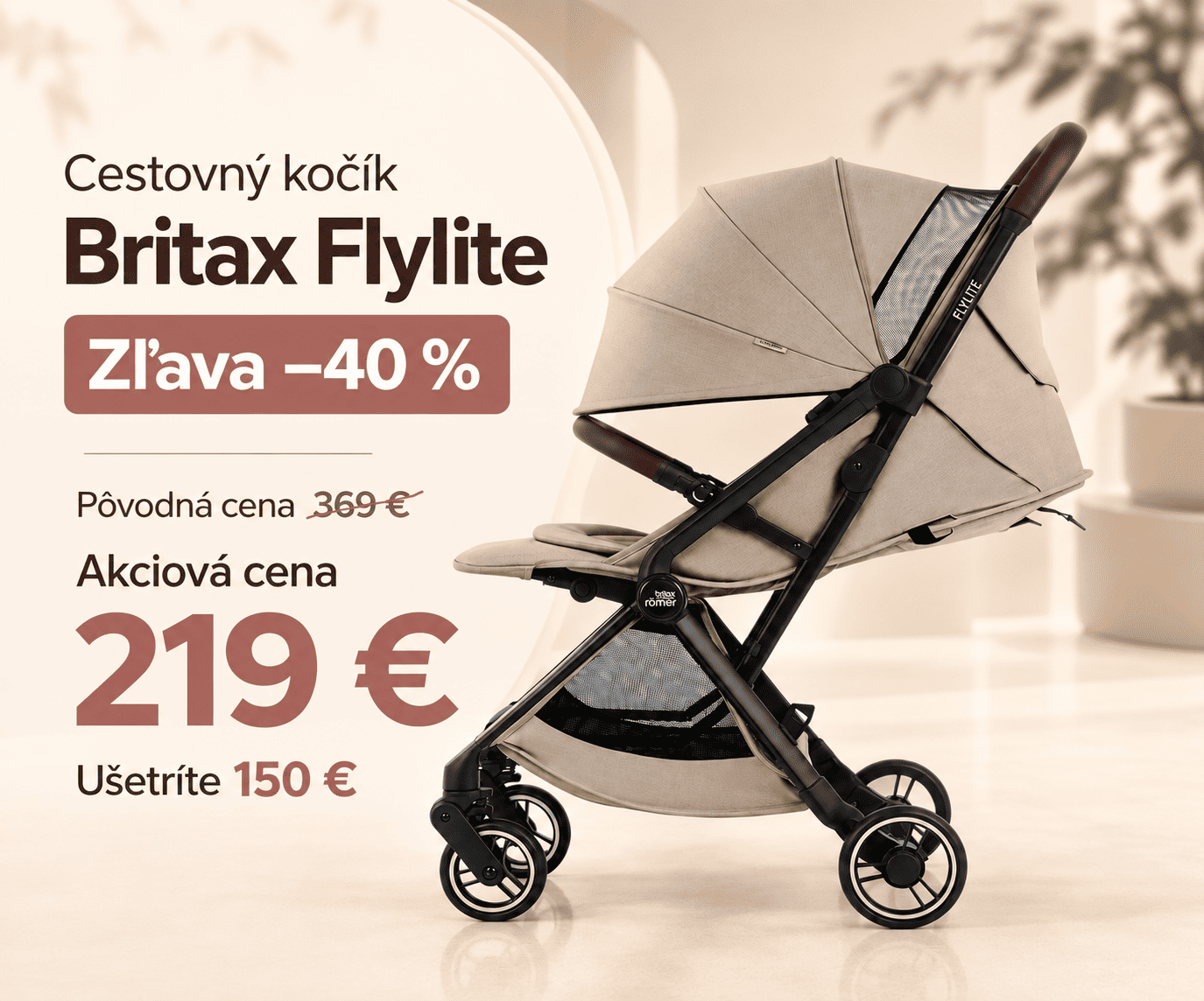 Britax cestovný kočík Flylite